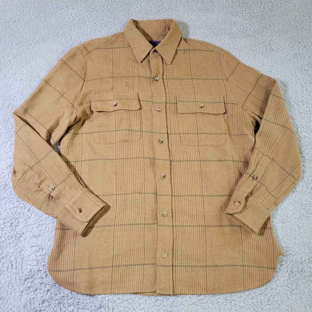 Ralph Lauren Purple‎ Label Leonerd Tweed Shirt Jacket Womens 6 Silk Linen $995